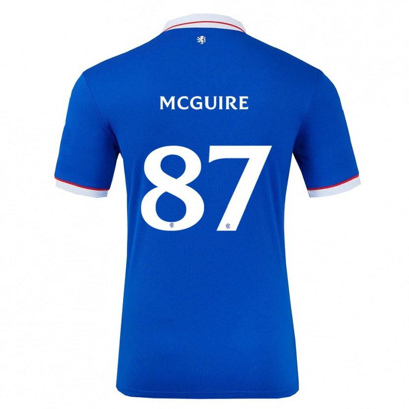 Danxen Hombre Camiseta Rydnn Mcguire #87 Azul Blanco 1ª Equipación 2025/26 La Camisa