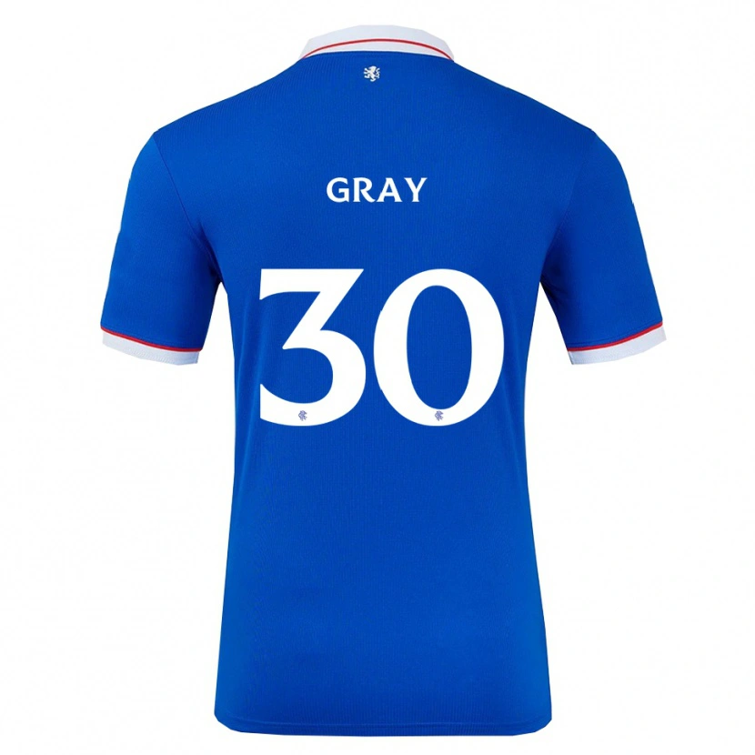 Danxen Hombre Camiseta Georgia Gray #30 Azul Blanco 1ª Equipación 2025/26 La Camisa