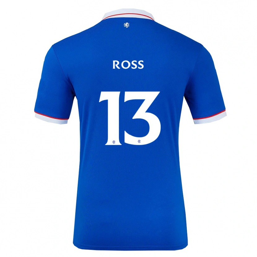 Danxen Hombre Camiseta Jane Ross #13 Azul Blanco 1ª Equipación 2025/26 La Camisa