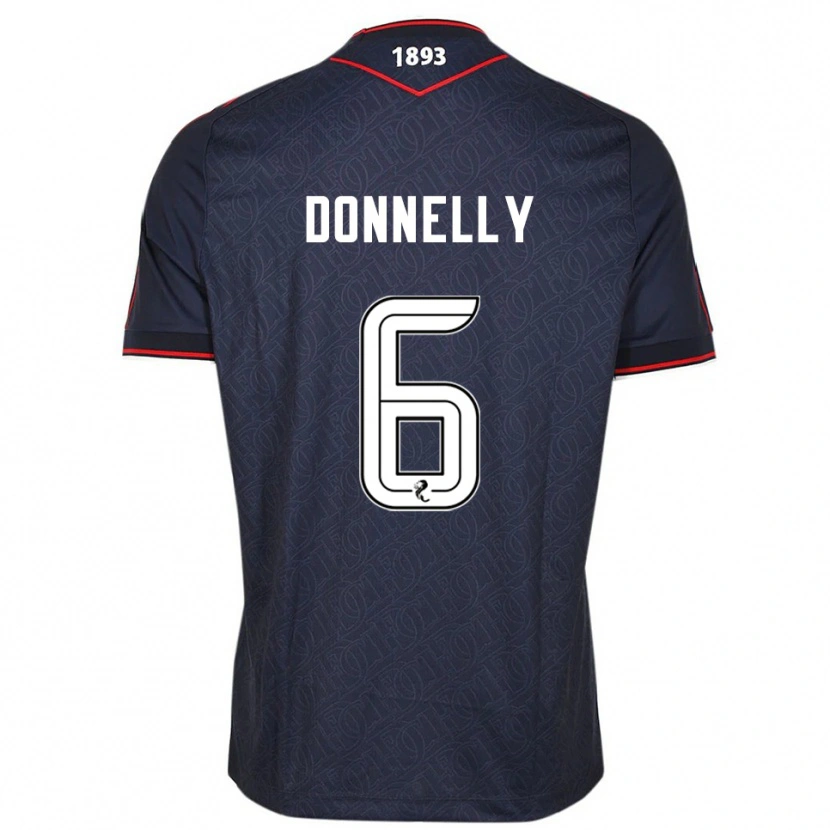 Danxen Hombre Camiseta Aaron Donnelly #6 Azul Marino Blanco 1ª Equipación 2025/26 La Camisa