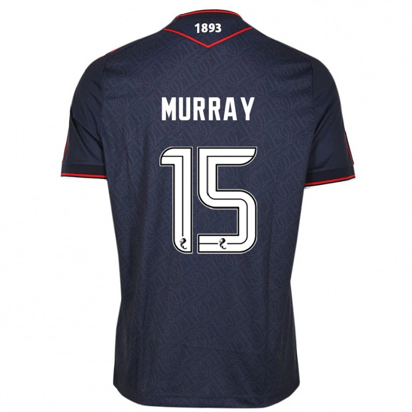 Danxen Hombre Camiseta Simon Murray #15 Azul Marino Blanco 1ª Equipación 2025/26 La Camisa