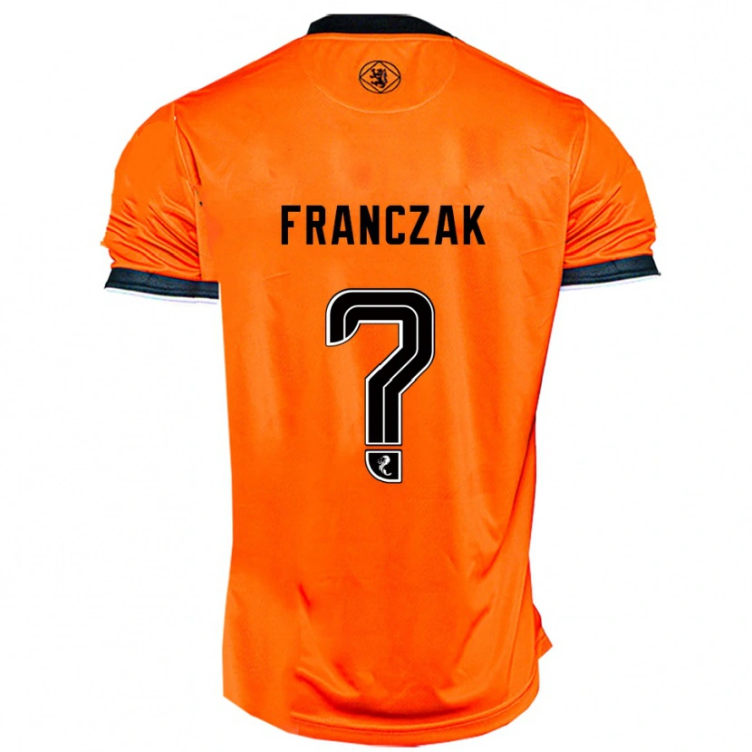 Danxen Hombre Camiseta Emil Franczak #0 Naranja Negro 1ª Equipación 2025/26 La Camisa