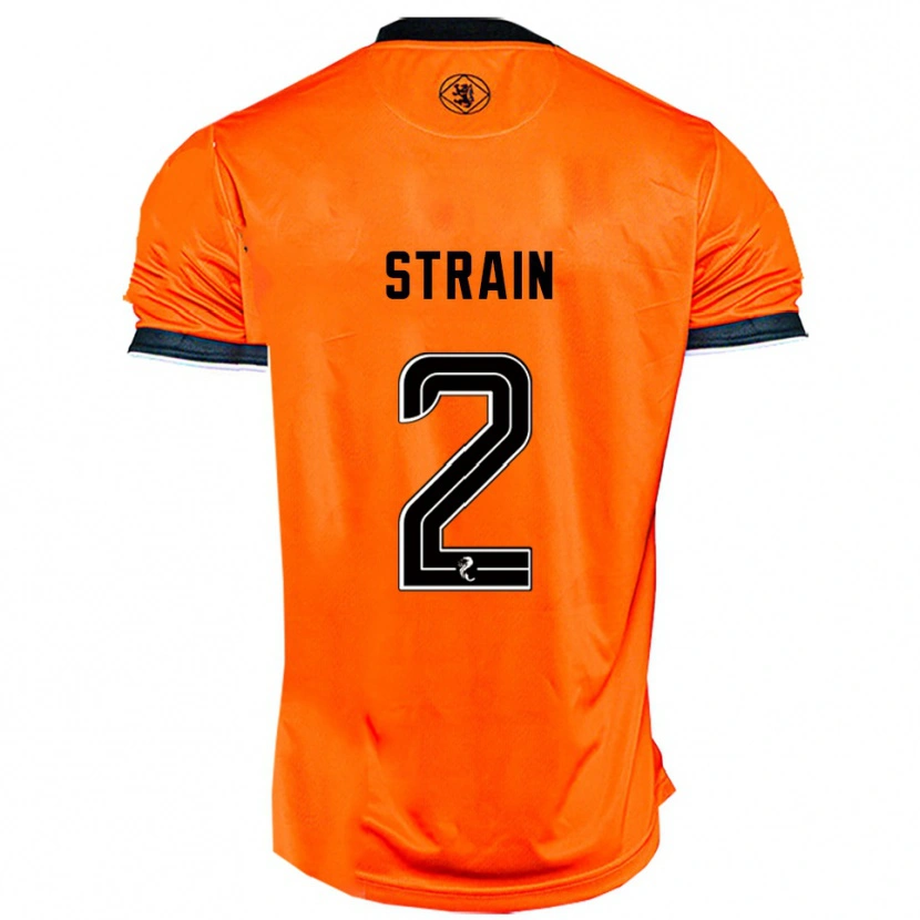 Danxen Hombre Camiseta Ryan Strain #2 Naranja Negro 1ª Equipación 2025/26 La Camisa