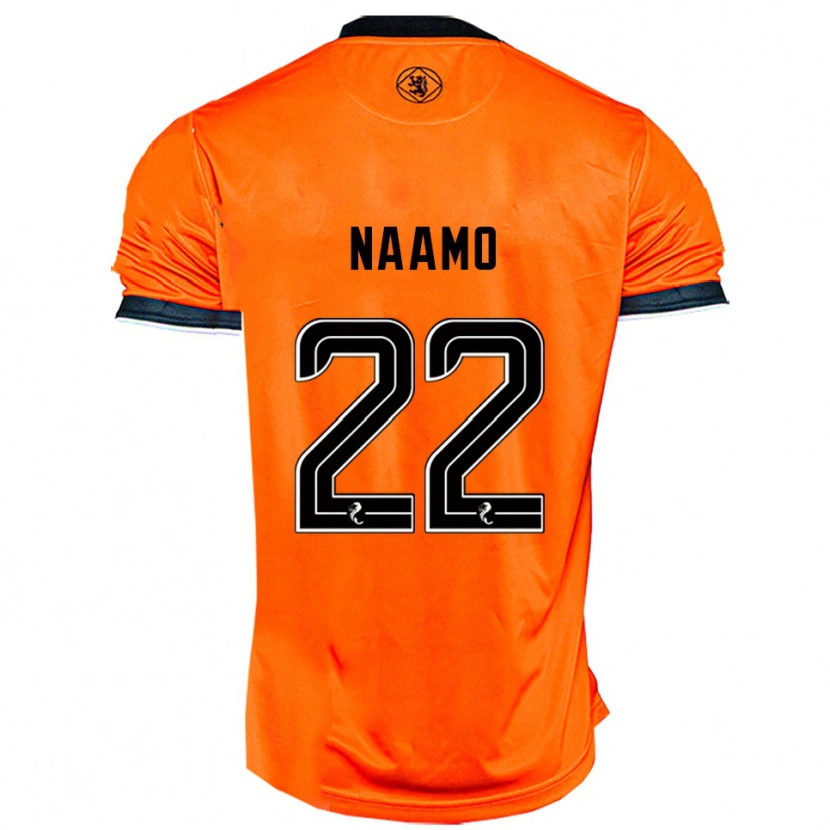 Danxen Hombre Camiseta Dario Naamo #22 Naranja Negro 1ª Equipación 2025/26 La Camisa