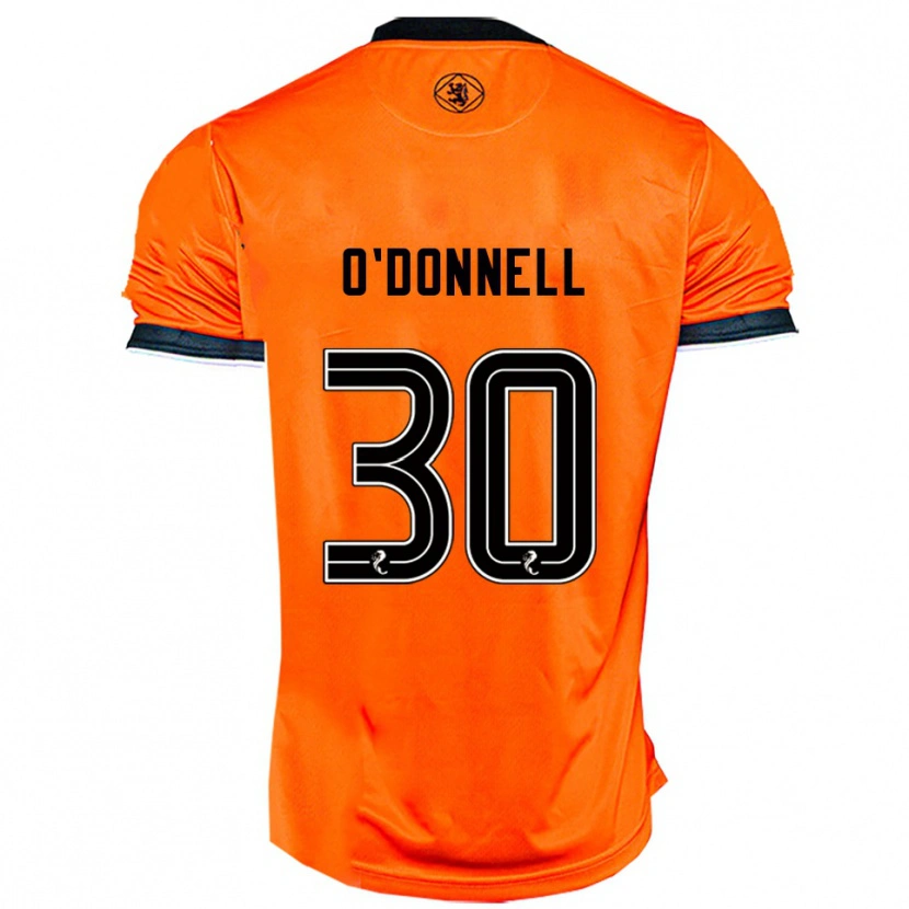 Danxen Hombre Camiseta Lewis O'donnell #30 Naranja Negro 1ª Equipación 2025/26 La Camisa
