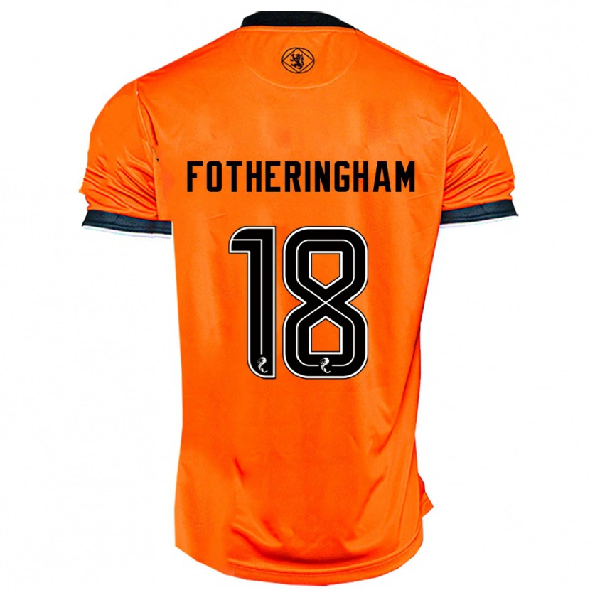 Danxen Hombre Camiseta Kai Fotheringham #18 Naranja Negro 1ª Equipación 2025/26 La Camisa