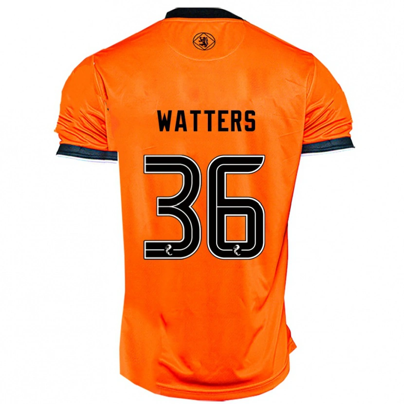 Danxen Hombre Camiseta Max Watters #36 Naranja Negro 1ª Equipación 2025/26 La Camisa