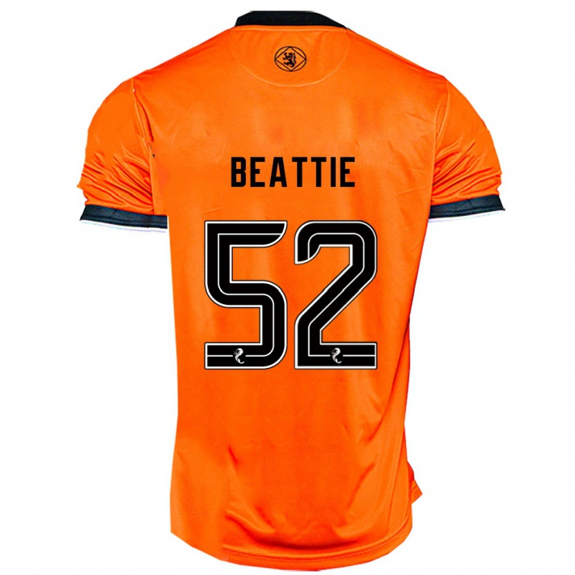 Danxen Hombre Camiseta Calvin Beattie #52 Naranja Negro 1ª Equipación 2025/26 La Camisa