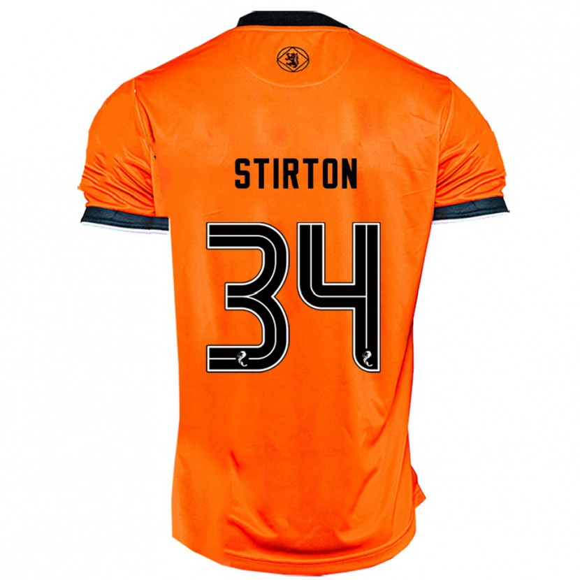 Danxen Hombre Camiseta Owen Stirton #34 Naranja Negro 1ª Equipación 2025/26 La Camisa