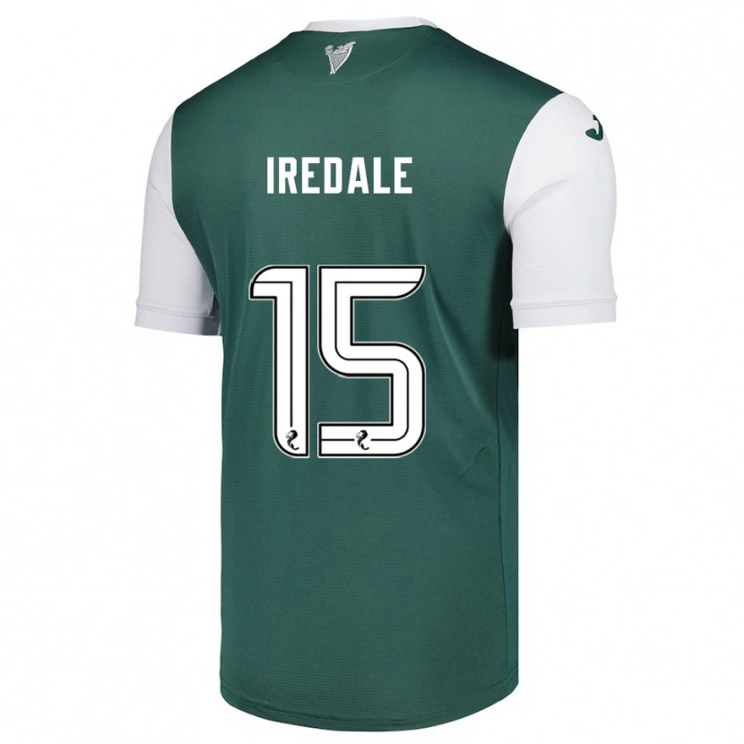 Danxen Hombre Camiseta Jack Iredale #15 Verde Blanco 1ª Equipación 2025/26 La Camisa