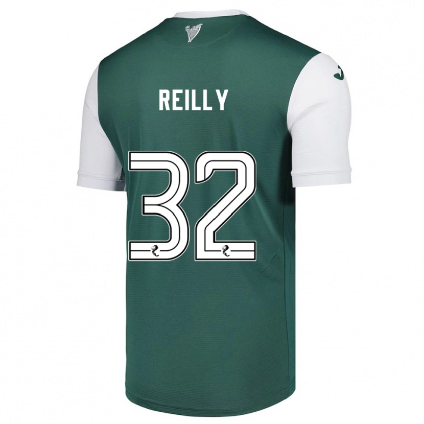 Danxen Hombre Camiseta Kirsten Reilly #32 Verde Blanco 1ª Equipación 2025/26 La Camisa