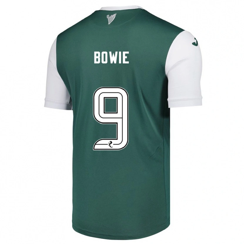 Danxen Hombre Camiseta Kieron Bowie #9 Verde Blanco 1ª Equipación 2025/26 La Camisa