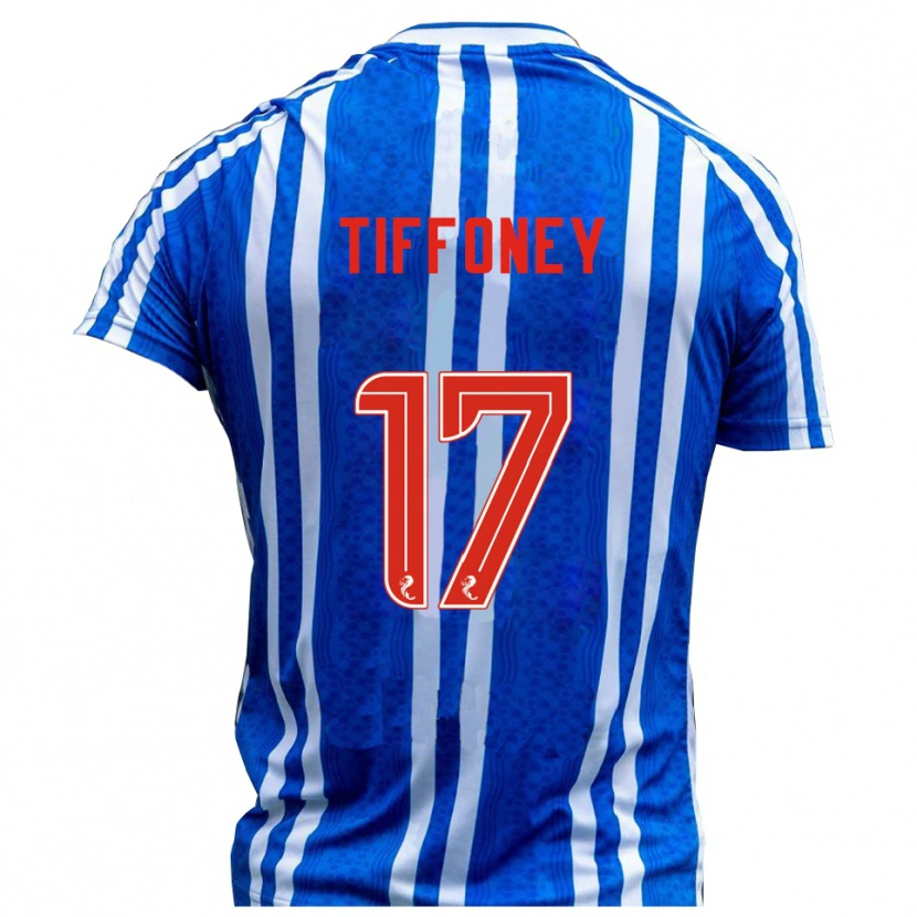 Danxen Hombre Camiseta Scott Tiffoney #17 Azul Blanco 1ª Equipación 2025/26 La Camisa