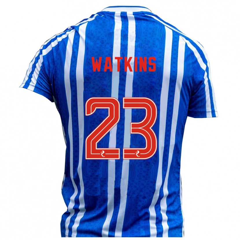 Danxen Hombre Camiseta Marley Watkins #23 Azul Blanco 1ª Equipación 2025/26 La Camisa