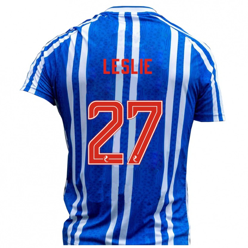 Danxen Hombre Camiseta Kian Leslie #27 Azul Blanco 1ª Equipación 2025/26 La Camisa