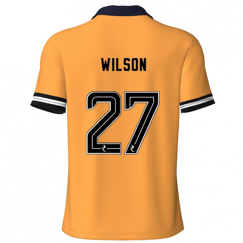 Danxen Hombre Camiseta Danny Wilson #27 Amarillo Negro 1ª Equipación 2025/26 La Camisa