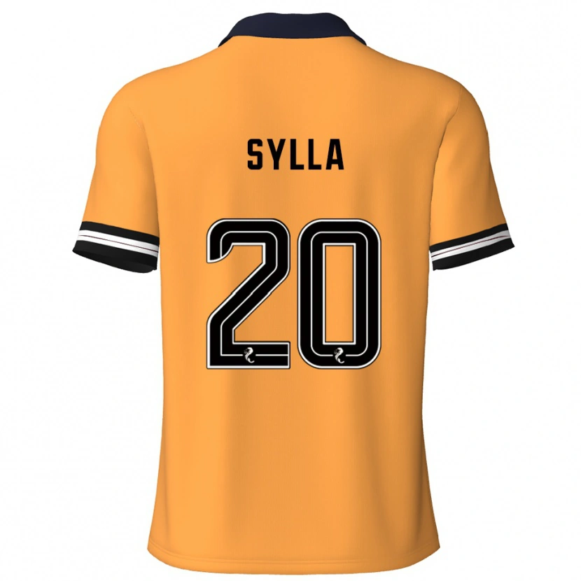 Danxen Hombre Camiseta Mohamad Sylla #20 Amarillo Negro 1ª Equipación 2025/26 La Camisa