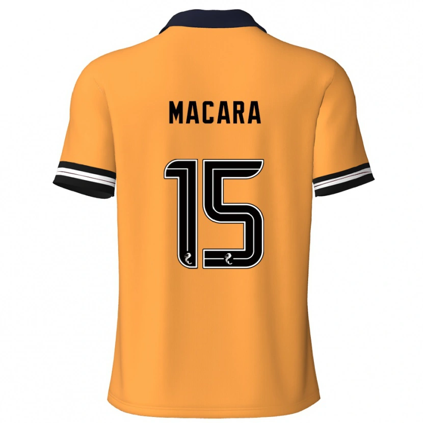 Danxen Hombre Camiseta Elise Macara #15 Amarillo Negro 1ª Equipación 2025/26 La Camisa