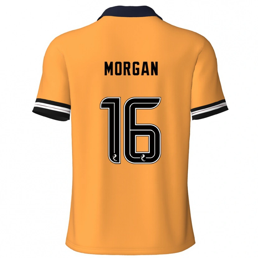 Danxen Hombre Camiseta Briony Morgan #16 Amarillo Negro 1ª Equipación 2025/26 La Camisa