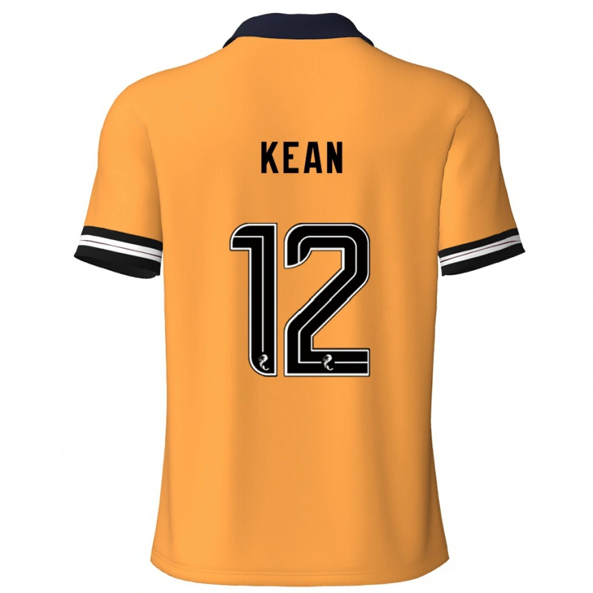 Danxen Hombre Camiseta Chloe Kean #12 Amarillo Negro 1ª Equipación 2025/26 La Camisa