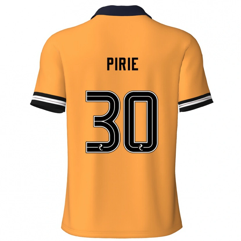 Danxen Hombre Camiseta Rachel Pirie #30 Amarillo Negro 1ª Equipación 2025/26 La Camisa