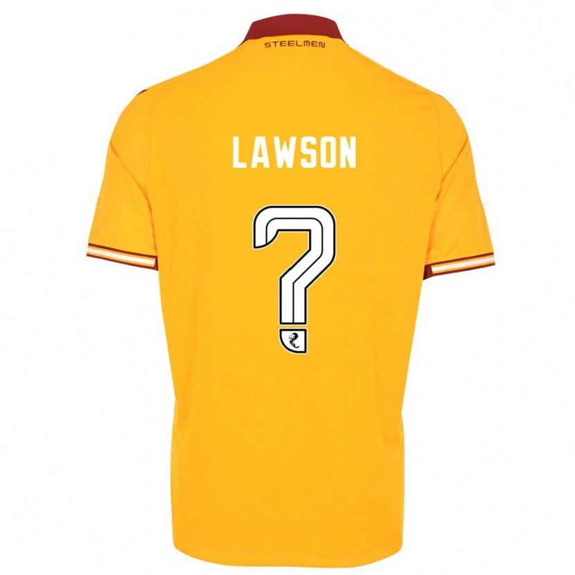 Danxen Hombre Camiseta Nathan Lawson #0 Amarillo Borgoña 1ª Equipación 2025/26 La Camisa