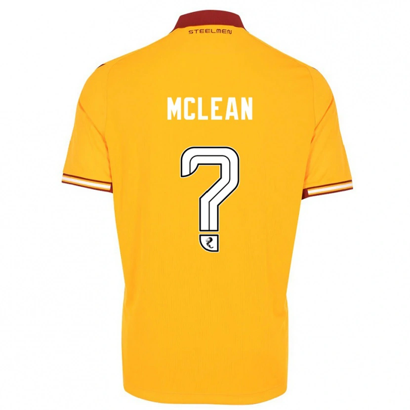 Danxen Hombre Camiseta Harry Mclean #0 Amarillo Borgoña 1ª Equipación 2025/26 La Camisa