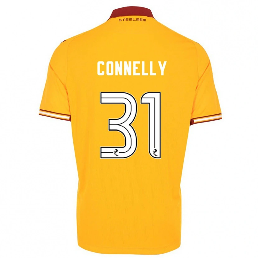 Danxen Hombre Camiseta Matty Connelly #31 Amarillo Borgoña 1ª Equipación 2025/26 La Camisa