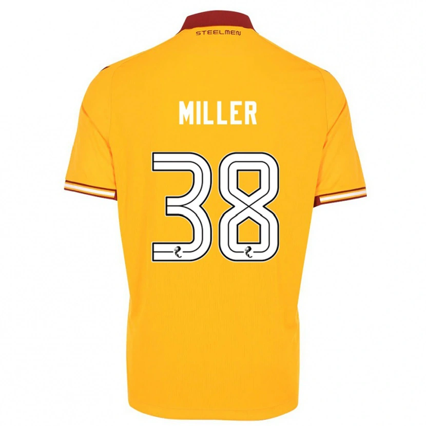 Danxen Hombre Camiseta Lennon Miller #38 Amarillo Borgoña 1ª Equipación 2025/26 La Camisa