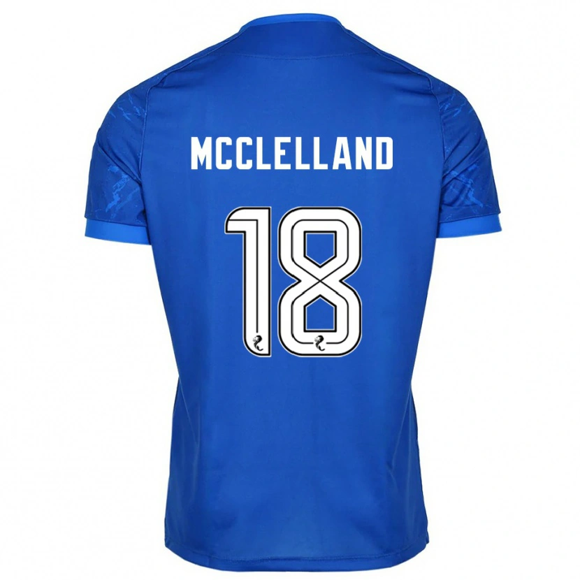 Danxen Hombre Camiseta Sam Mcclelland #18 Azul Blanco 1ª Equipación 2025/26 La Camisa
