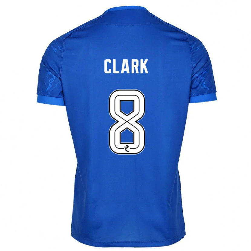 Danxen Hombre Camiseta Hannah Clark #8 Azul Blanco 1ª Equipación 2025/26 La Camisa