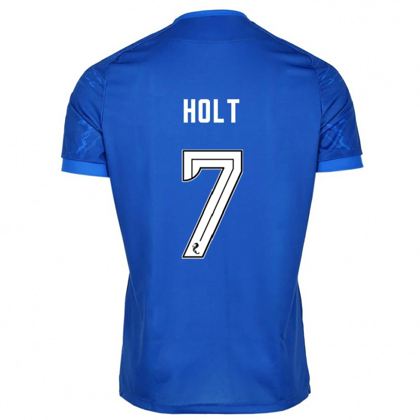 Danxen Hombre Camiseta Jason Holt #7 Azul Blanco 1ª Equipación 2025/26 La Camisa