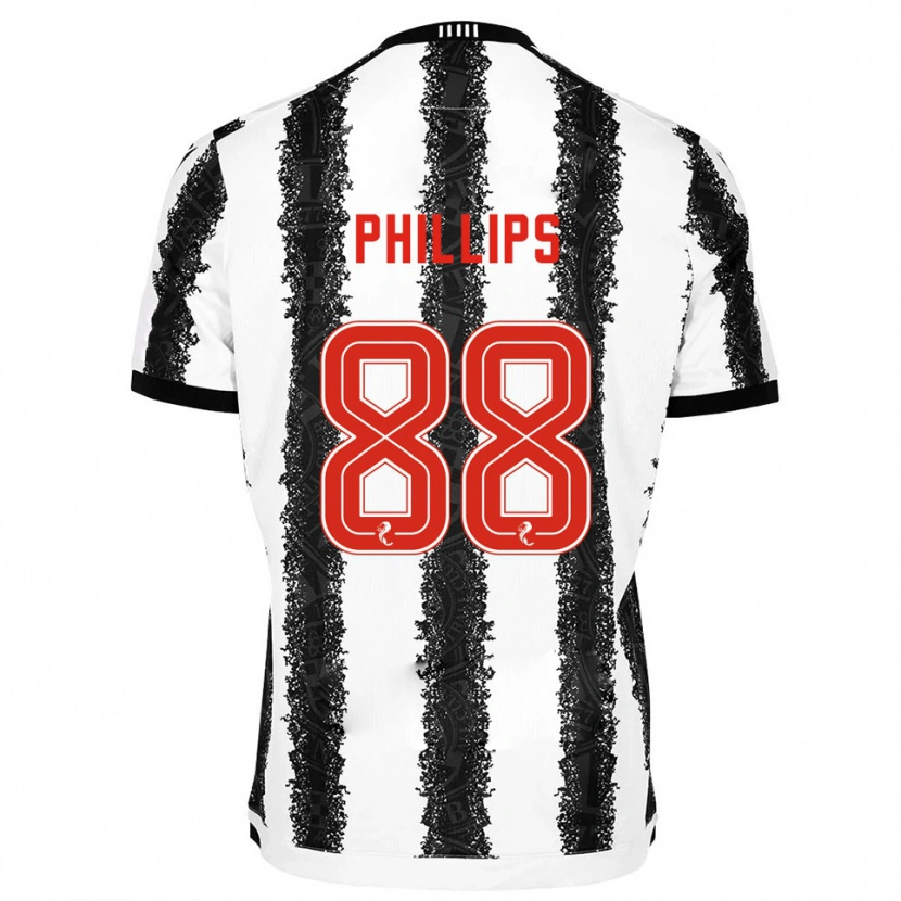 Danxen Hombre Camiseta Killian Phillips #88 Blanco Negro 1ª Equipación 2025/26 La Camisa
