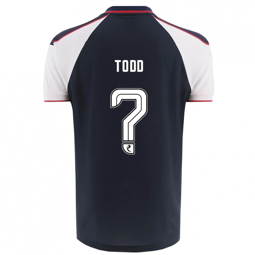 Danxen Hombre Camiseta Shannon Todd #0 Azul Marino Blanco 1ª Equipación 2025/26 La Camisa