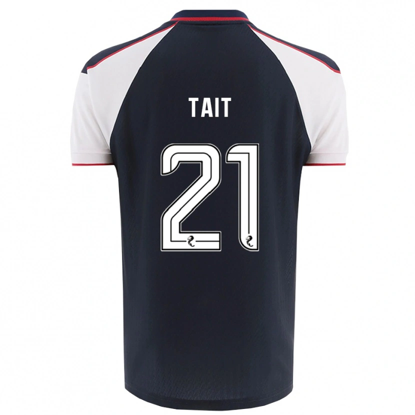 Danxen Hombre Camiseta Dylan Tait #21 Azul Marino Blanco 1ª Equipación 2025/26 La Camisa