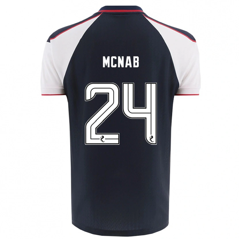 Danxen Hombre Camiseta Cameron Mcnab #24 Azul Marino Blanco 1ª Equipación 2025/26 La Camisa
