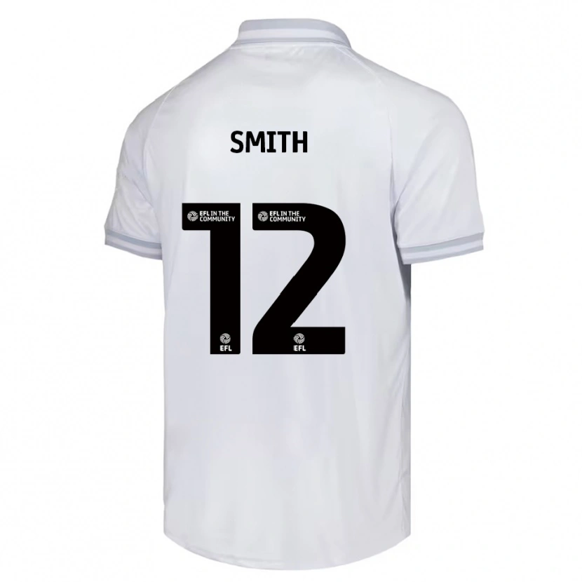 Danxen Hombre Camiseta Jackson Smith #12 Blanco Gris Negro 2ª Equipación 2025/26 La Camisa