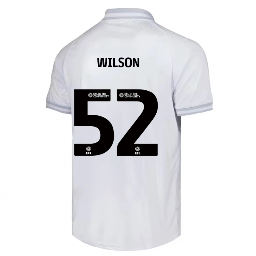 Danxen Hombre Camiseta Aston Wilson #52 Blanco Gris Negro 2ª Equipación 2025/26 La Camisa