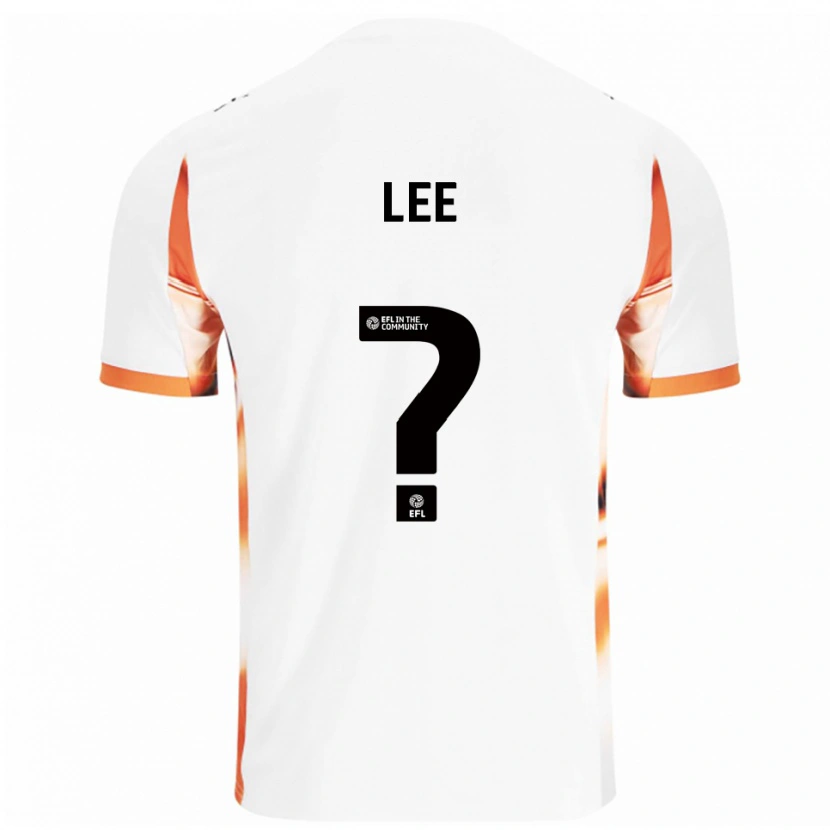 Danxen Hombre Camiseta Samantha Lee #0 Blanco Naranja Negro 2ª Equipación 2025/26 La Camisa