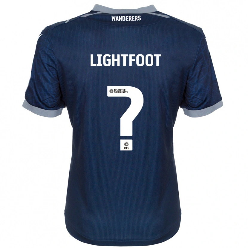 Danxen Hombre Camiseta Jessica Lightfoot #0 Azul Marino Gris 2ª Equipación 2025/26 La Camisa