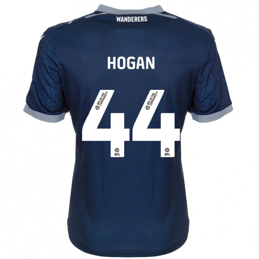 Danxen Hombre Camiseta Sean Hogan #44 Azul Marino Gris 2ª Equipación 2025/26 La Camisa
