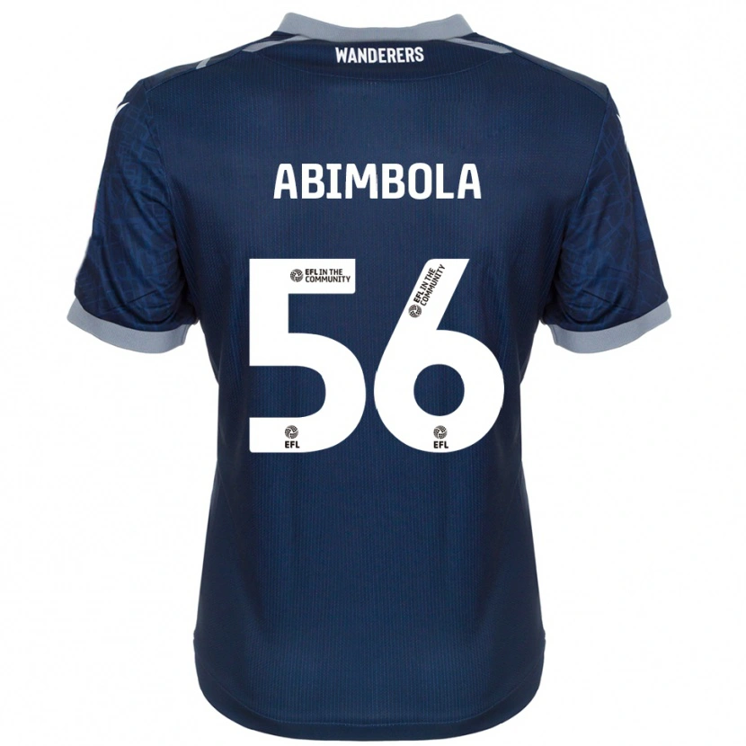 Danxen Hombre Camiseta David Abimbola #56 Azul Marino Gris 2ª Equipación 2025/26 La Camisa