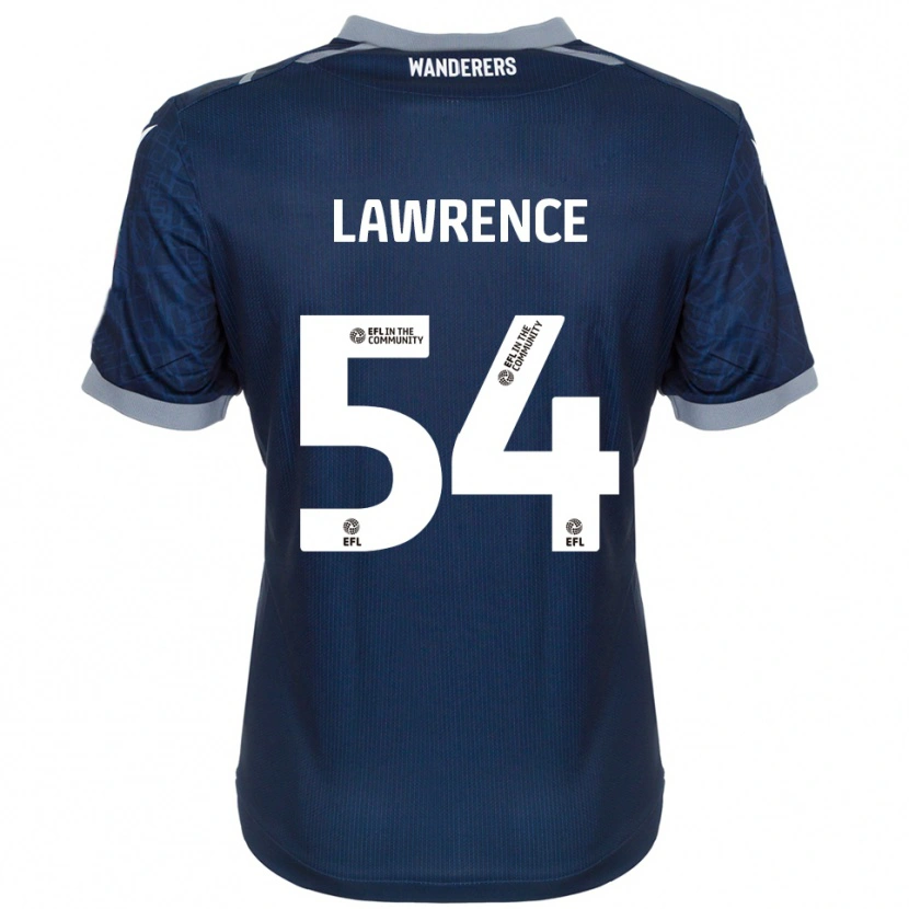 Danxen Hombre Camiseta Daeshon Lawrence #54 Azul Marino Gris 2ª Equipación 2025/26 La Camisa