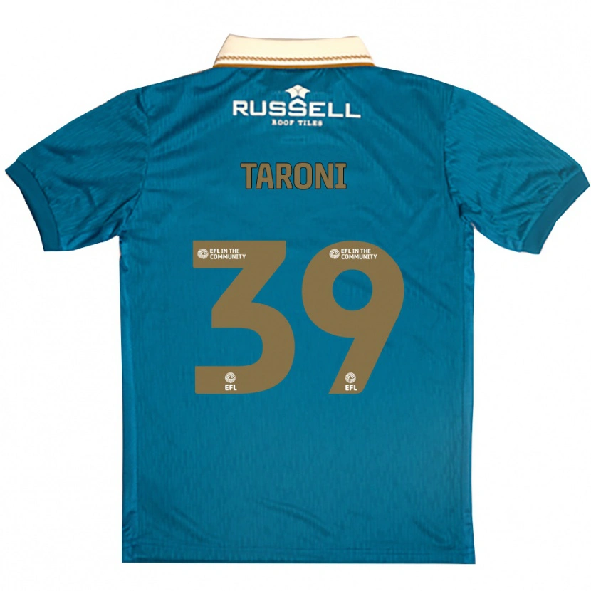 Danxen Hombre Camiseta Josh Taroni #39 Celeste Blanco 2ª Equipación 2025/26 La Camisa