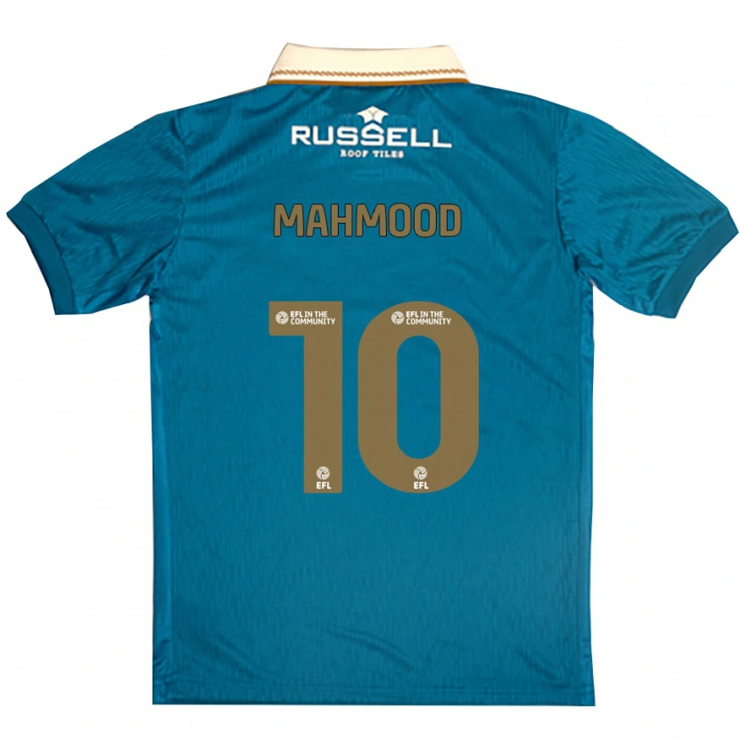 Danxen Hombre Camiseta Hajrah Mahmood #10 Celeste Blanco 2ª Equipación 2025/26 La Camisa