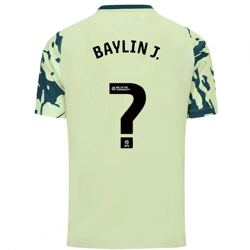 Danxen Hombre Camiseta Baylin Johnson #0 Verde Oscuro 2ª Equipación 2025/26 La Camisa