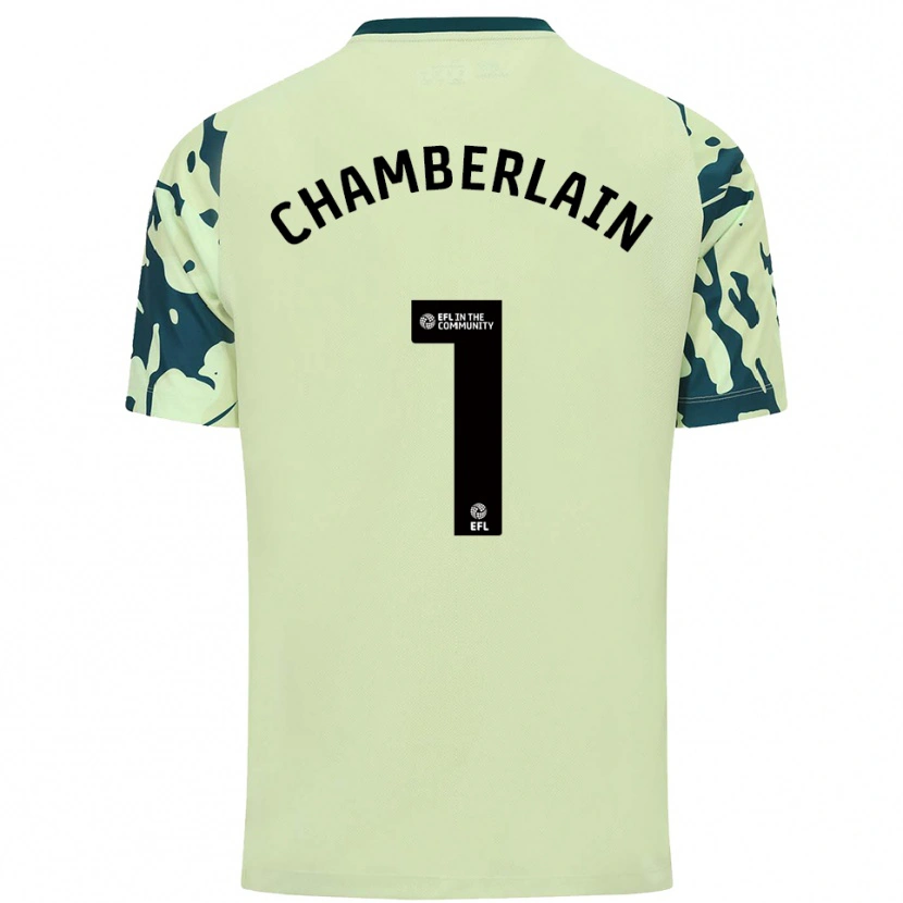 Danxen Hombre Camiseta Ceryn Chamberlain #1 Verde Oscuro 2ª Equipación 2025/26 La Camisa