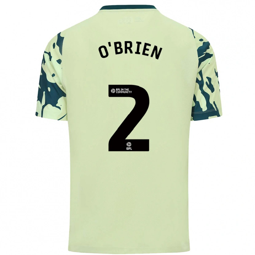 Danxen Hombre Camiseta Charlie O'brien #2 Verde Oscuro 2ª Equipación 2025/26 La Camisa