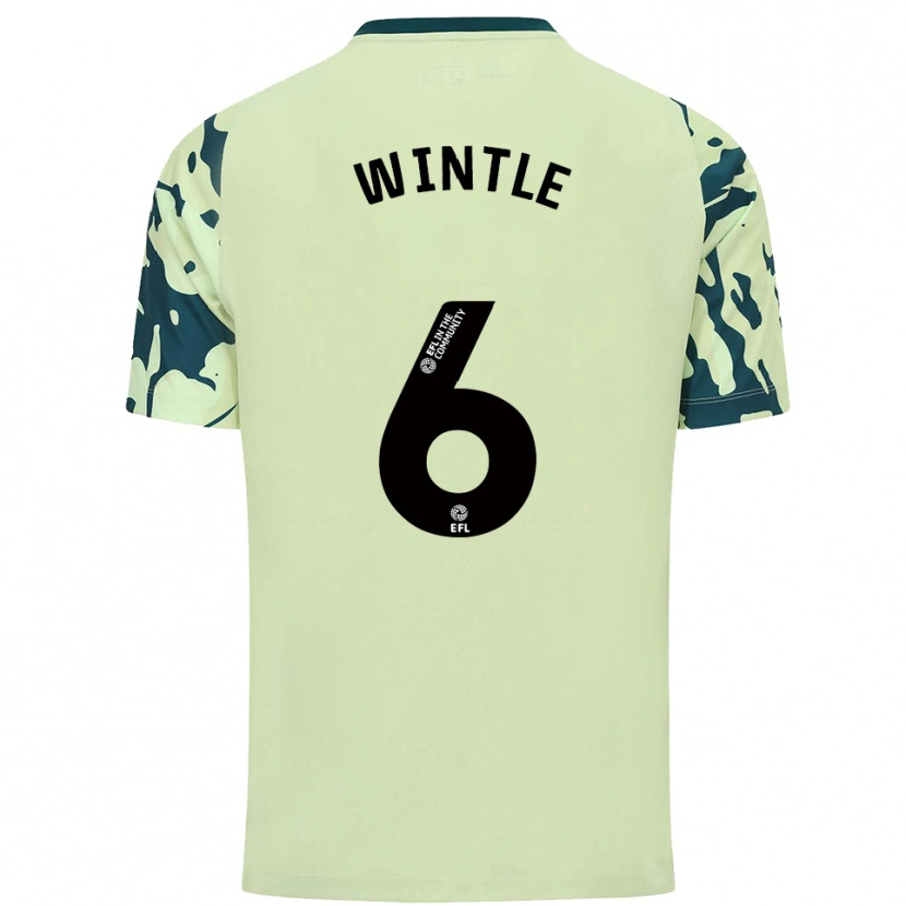 Danxen Hombre Camiseta Ryan Wintle #6 Verde Oscuro 2ª Equipación 2025/26 La Camisa
