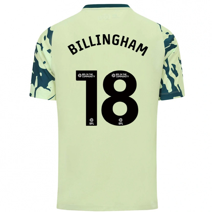 Danxen Hombre Camiseta Lily Billingham #18 Verde Oscuro 2ª Equipación 2025/26 La Camisa